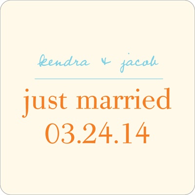 Simply Vineyard -- Wedding Favor Stickers