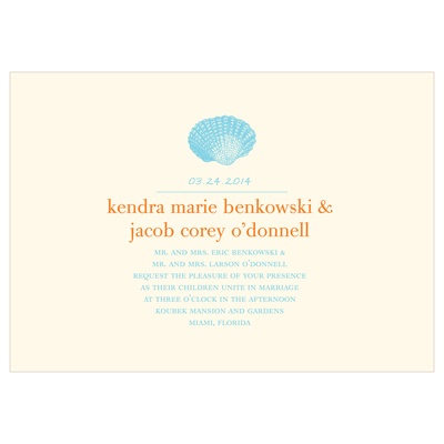 Chic Shell -- Destination Wedding Invitations