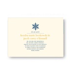 Celebration Snowflake -- Winter Wedding Invitations