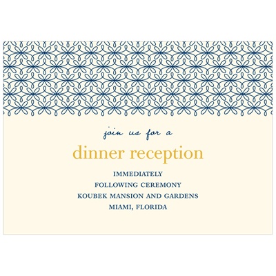 Classic Swirls -- Reception Cards