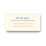 Simply Stated -- Wedding Address Labels