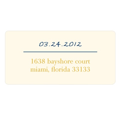 Simply Stated -- Wedding Address Labels