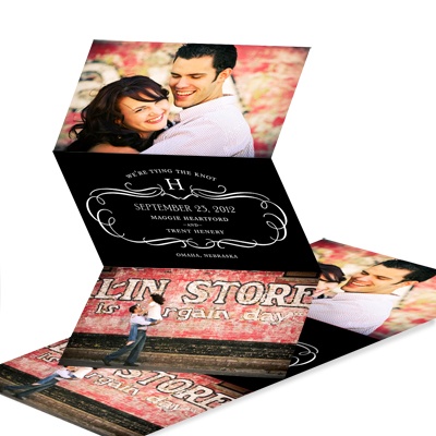 Classy Flourish -- Photo Save the Date Cards