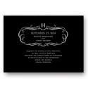 Flourished Monogram -- Fancy Wedding Invitations