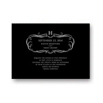Flourished Monogram -- Fancy Wedding Invitations