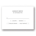 All About the Menu -- Reply Cards