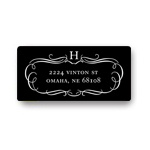 Classy Flourish -- Save the Date Address Labels
