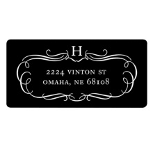 Classy Flourish -- Save the Date Address Labels
