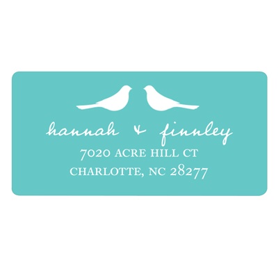 Birds -- Save the Date Address Label