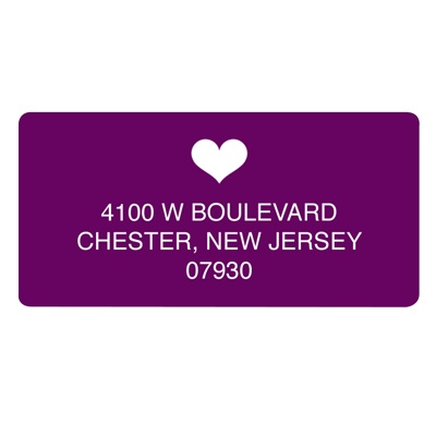 Lucky in Love -- Save the Date Address Label