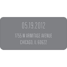 Typed In -- Save the Date Address Labels