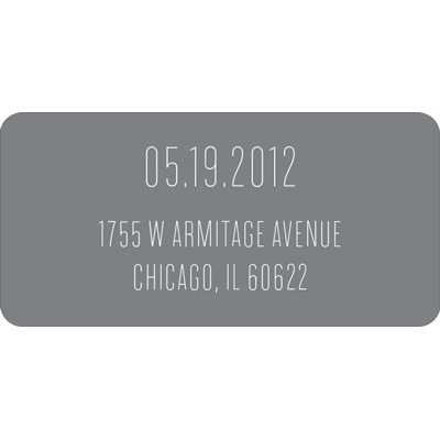 Typed In -- Save the Date Address Labels