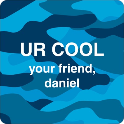 Cool Camouflage in Blue -- Valentine's Day Personalized Stickers