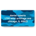 Cool Camouflage in Blue -- Valentine's Day Address Labels