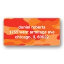 Cool Camouflage in Orange -- Valentine's Day Address Labels