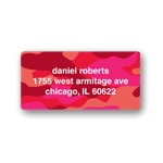 Cool Camouflage in Red -- Valentine's Day Address Labels