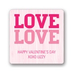 Carved Love -- Valentine's Day Personalized Stickers