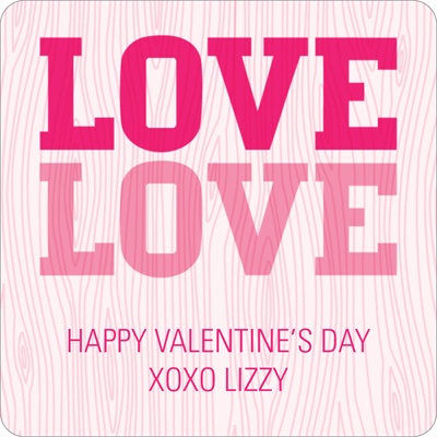 Carved Love -- Valentine's Day Personalized Stickers