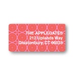 Pink Patterned Print -- Valentine's Address Labels