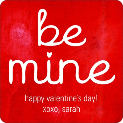 Be Mine --  Valentine's Day Personalized Stickers
