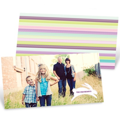 Hopping Stripes -- Easter Greeting Cards