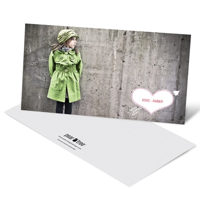 Cupid's Arrow -- Horizontal Unique Valentine's Day Cards