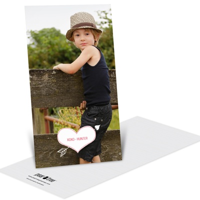 Cupid's Arrow -- Vertical Unique Valentine's Day Cards