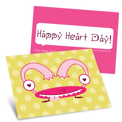 Monster Heart -- Kids Valentine's Day Cards