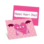 Pink Monster -- Kids Valentine's Day Cards