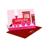 Choo Choo Love Train -- Kids Valentine Cards