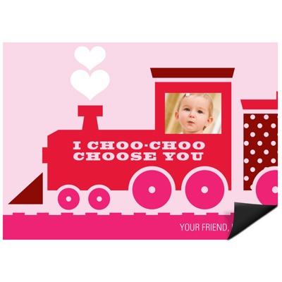 Choo Choo Love Train -- Kids Valentine Magnet
