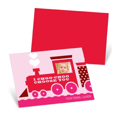 THE GOLDEN TICKET -- BOY PHOTO BIRTH ANNOUNCEMENT, 2in. x 4in. Folded Holiday Card
