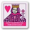 Queen of Hearts -- Valentine's Day Personalized Stickers
