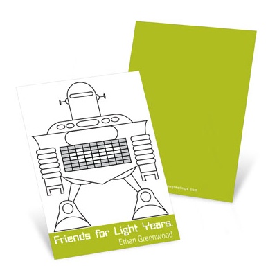 Robot Love --  Valentine's Day Cards for Kids