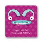 Monster Heart -- Valentine's Day Personalized Stickers