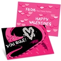Dragon Puff in Pink -- Kids Valentine's Day Cards