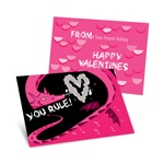 Dragon Puff in Pink -- Kids Valentine's Day Cards