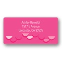 Dragon Scale Border in Pink -- Valentine's Day Address Labels