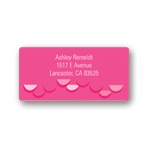 Dragon Scale Border in Pink -- Valentine's Day Address Labels