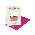 Sprinkled Cupcake -- Kids Valentine's Day Cards