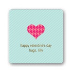 Hugs and Hearts -- Valentine's Day Personalized Stickers