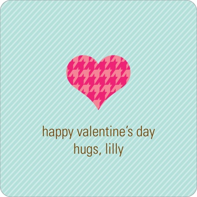 Hugs and Hearts -- Valentine's Day Personalized Stickers