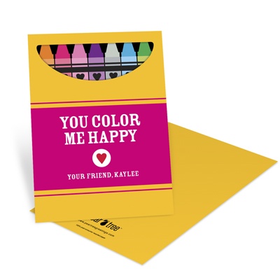 Color Me Happy -- Kids Valentine's Day Cards