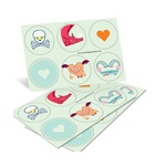 Fun Valentine Creatures -- Valentine Stickers