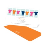 Clothespins and Onesies -- Creative Baby Shower Invitations
