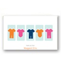 Clothespins and Onesies -- Baby Shower Thank You Cards