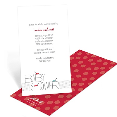 Ladybug Love -- Baby Shower Invitations