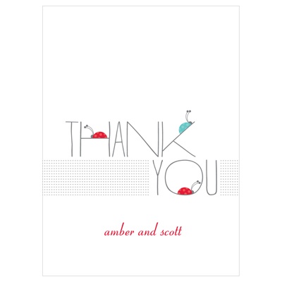 Ladybug Love -- Baby Thank You Cards