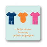 On the Line Onsies-- Baby Shower Favor Stickers