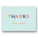 Hanging Letters -- Baby Shower Thank You Card